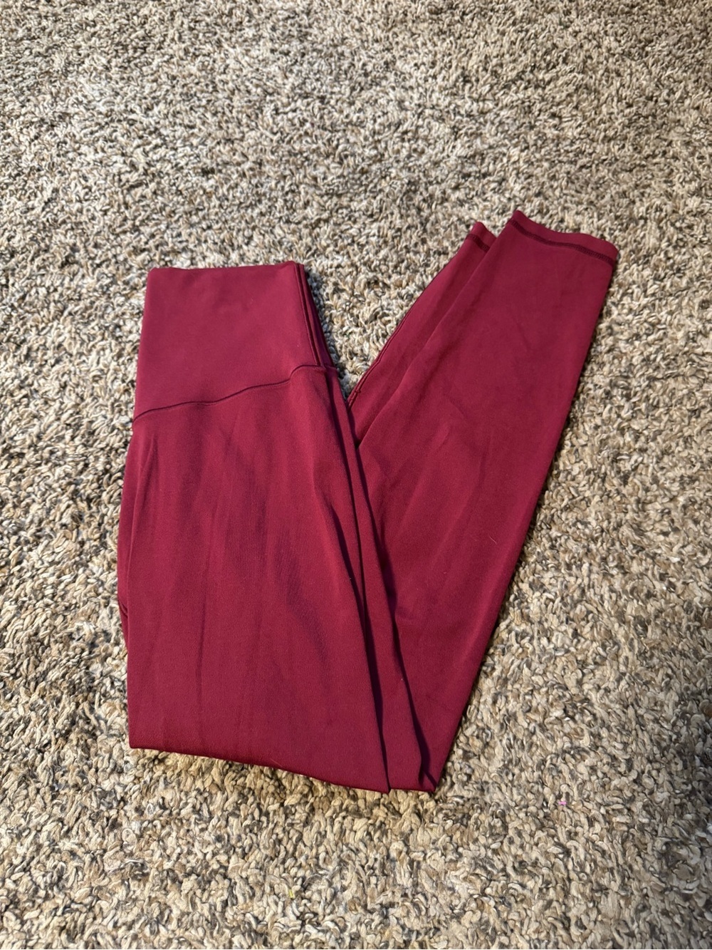aerie Burgundy Seamless Active Leggings